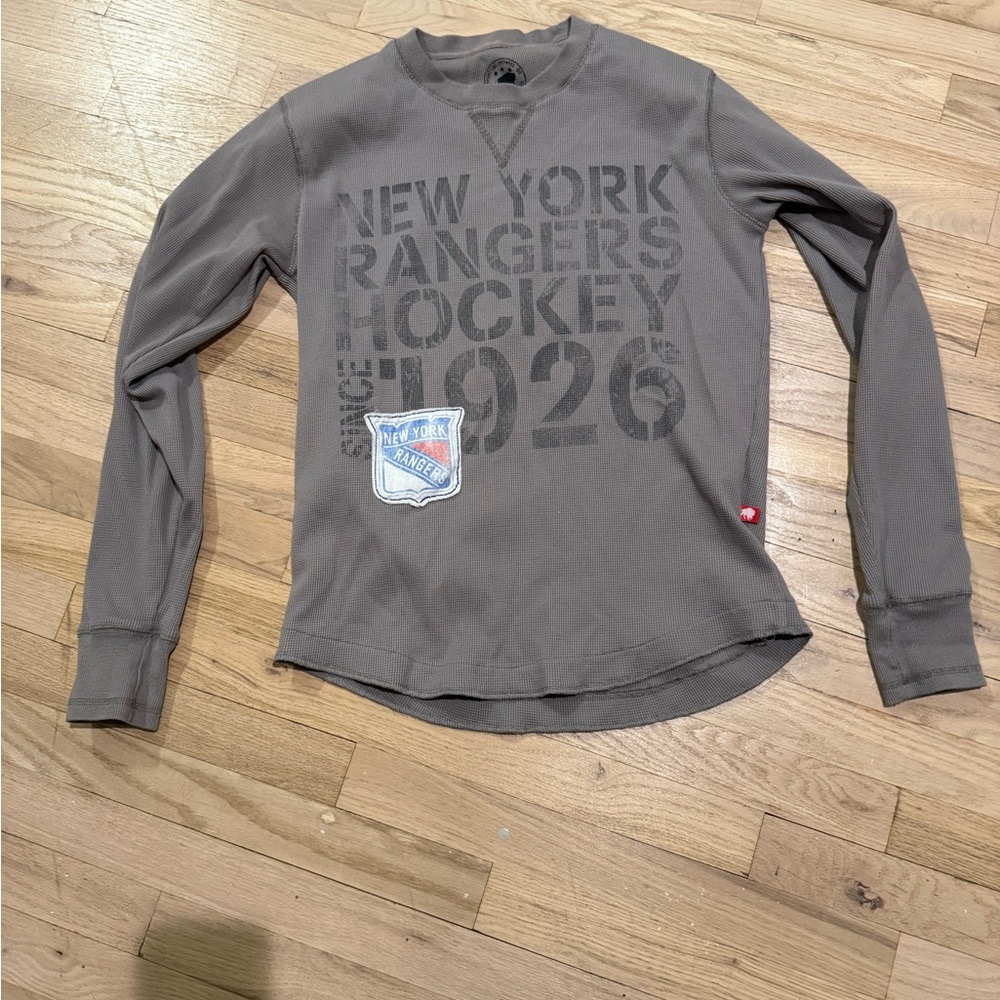 New York Rangers Grey Long Sleeve Shirt